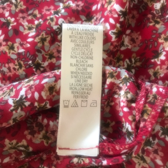 MAX STUDIO Plus Floral-Print Crepe Top Garnet 2X - Picture 5 of 5